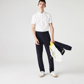 Lacoste Regular Fit Paris Polo Pánské - Polo Bílé | CZ-ZfJ1fA